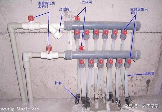 自己动手用自来水清洗地暖水管